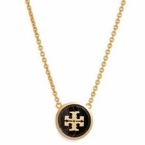 TORY BURCH • Semiprecious Stone Logo Necklace